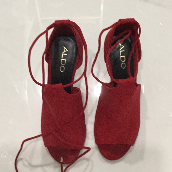 Aldo wedge lace up heels - Picture 2 of 3